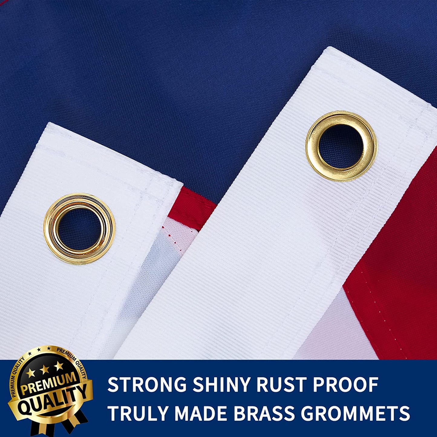 Hanylulu United Kingdom Flag Outdoor, Brightly Colored Brass Grommets Premium UK Flag (3x5 Ft)