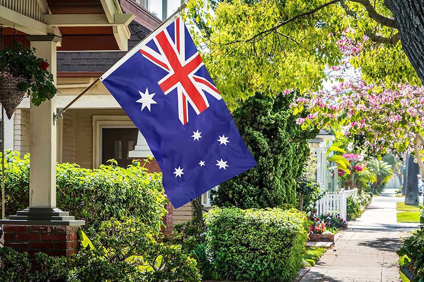 Hanylulu Australia Flag Outdoor，Double Sided，Heavy Duty Australian National Flag，Brightly Colored Brass Grommets Premium Flag (3x5 Ft)